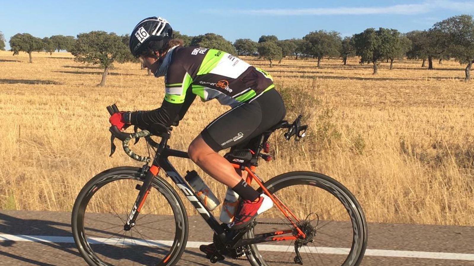 Norberto Reina, durante una prueba.