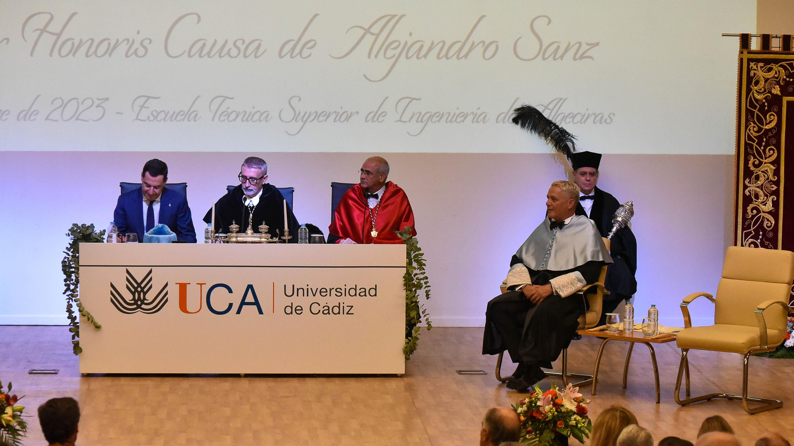 El nombramiento de Alejandro Sanz como Doctor Honoris Causa por la UCA en Algeciras