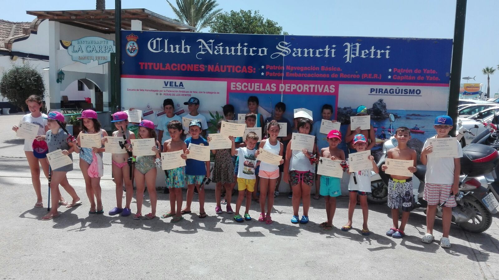 Curso infantil de pesca en el Club Náutico