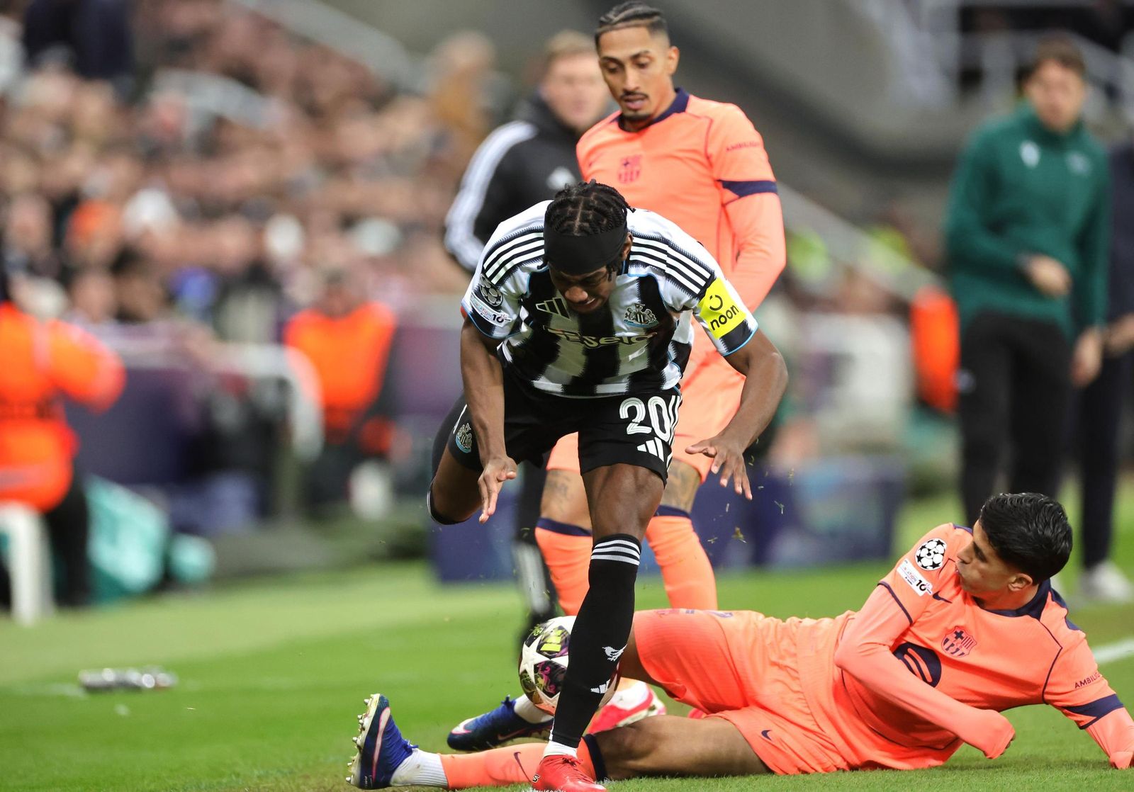 Las fotos del Newcastle-Barcelona