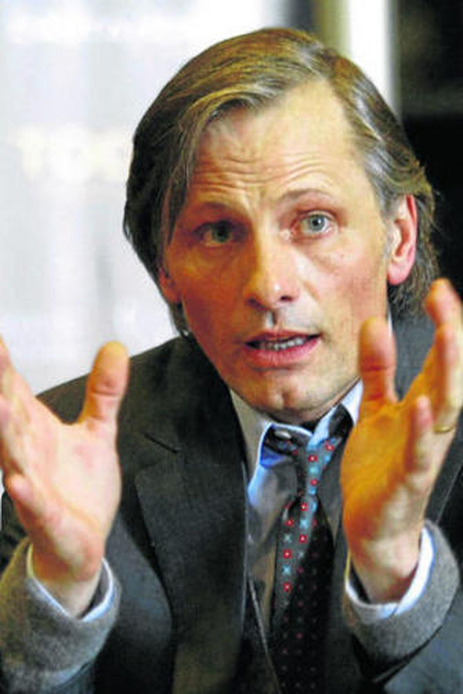 Mortensen, ayer, en la presentación de 'Todos tenemos un plan'.