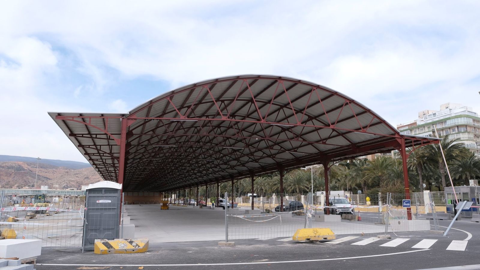 El tinglado restaurado.