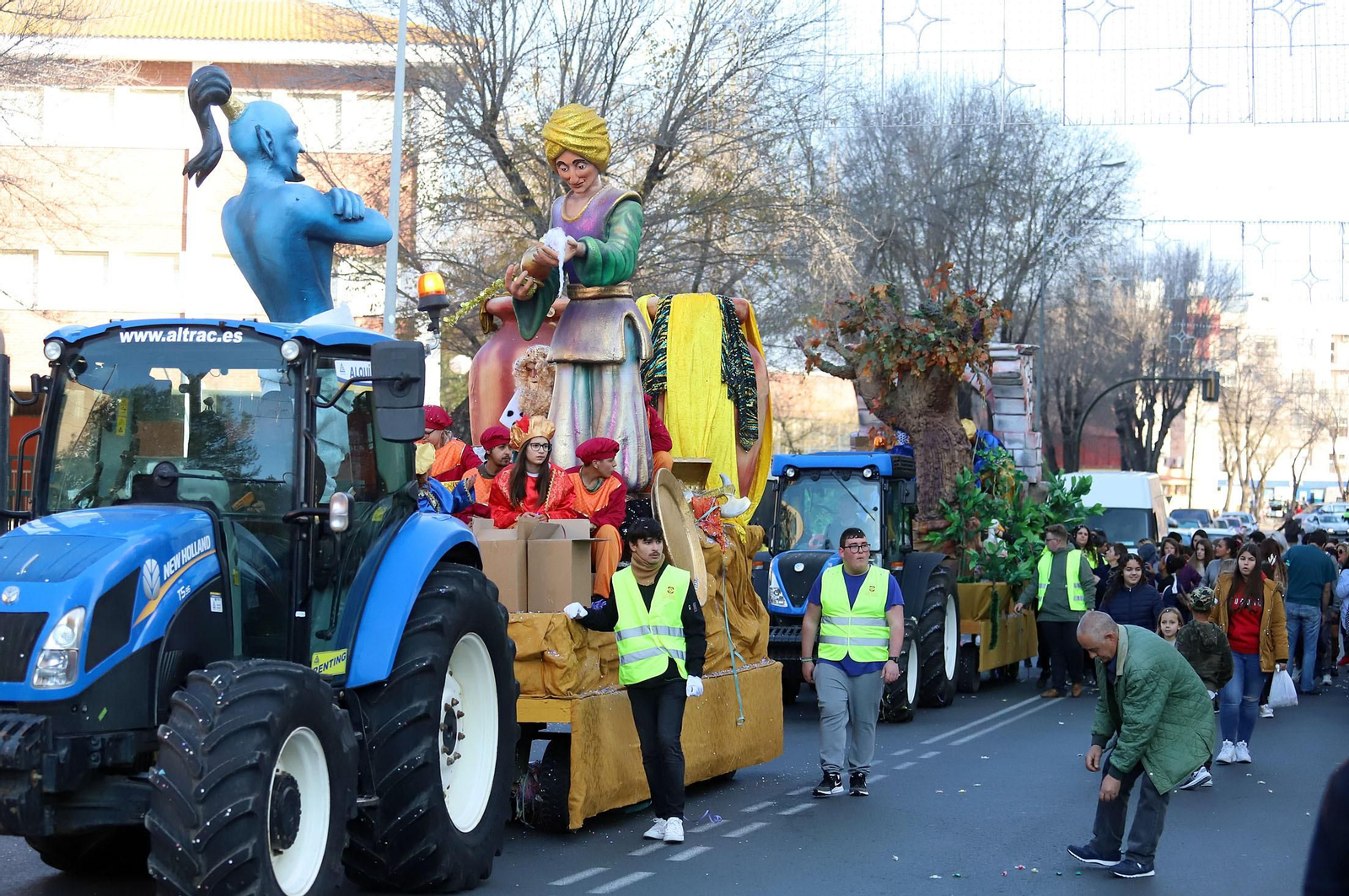 Imágenes de los Reyes Magos en la barriada de La Orden