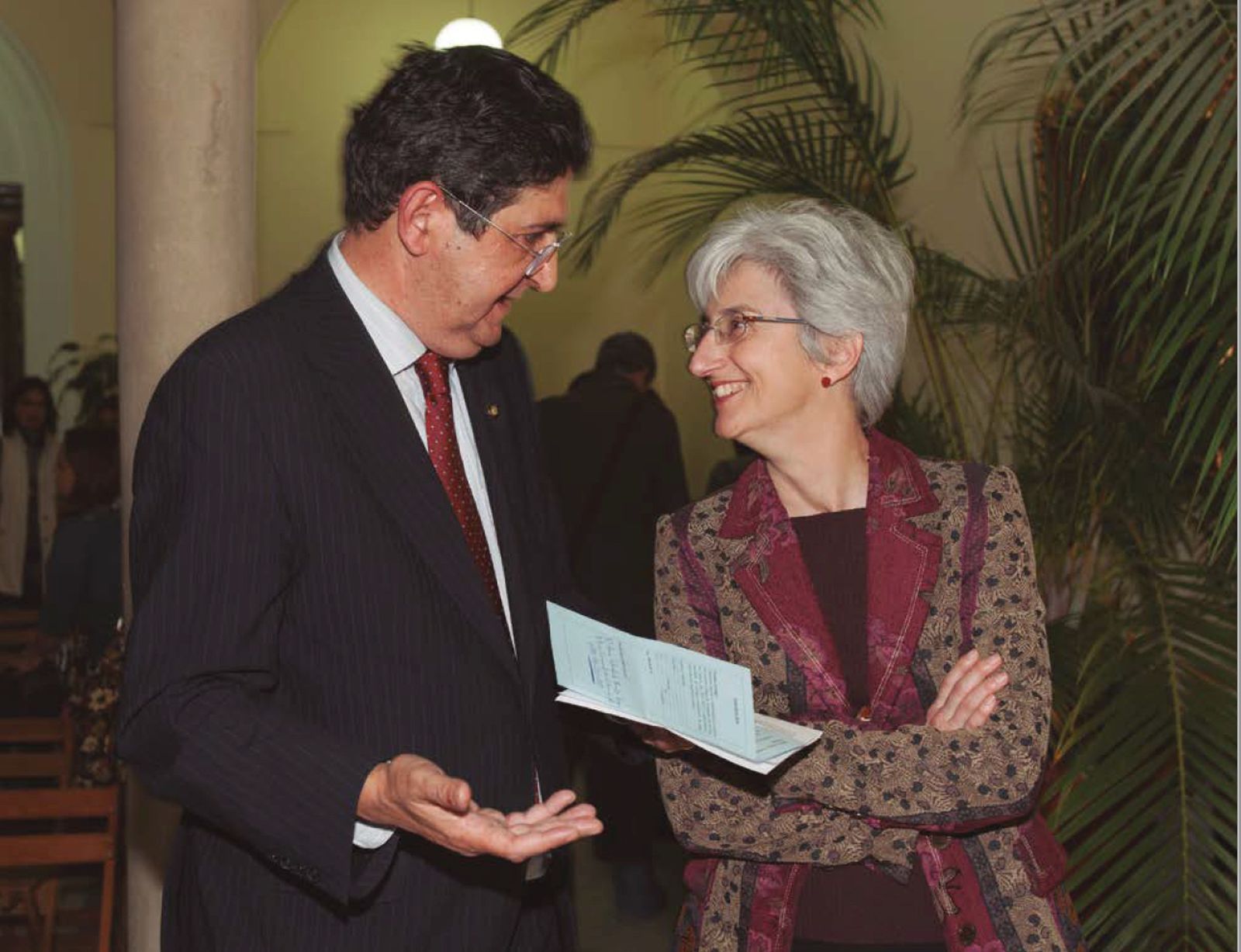 José Joaquín Gallardo con María José Segarra, actual fiscal general del Estado