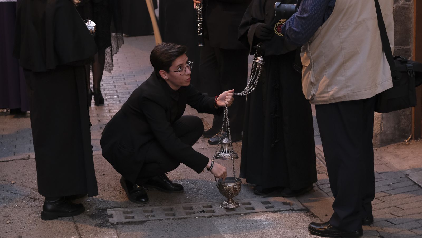 Procesión del Santo Entierro en Almería, en imágenes.