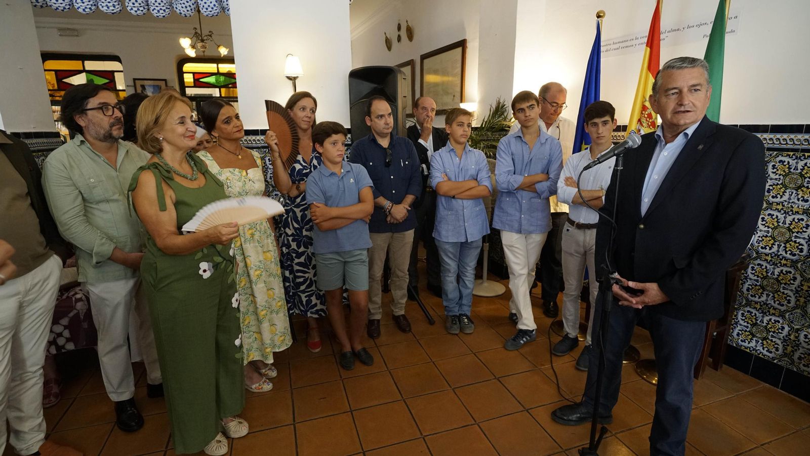 La intervención del consejero Antonio Sanz en el Casino de Cazalla de la Sierra.