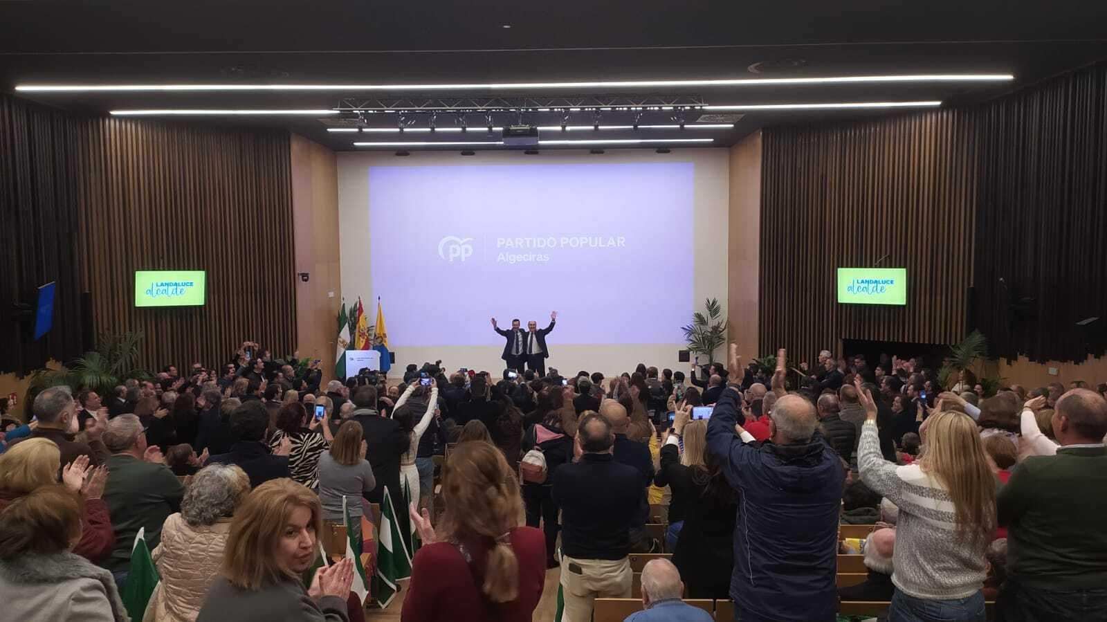 Landaluce y Moreno en el acto