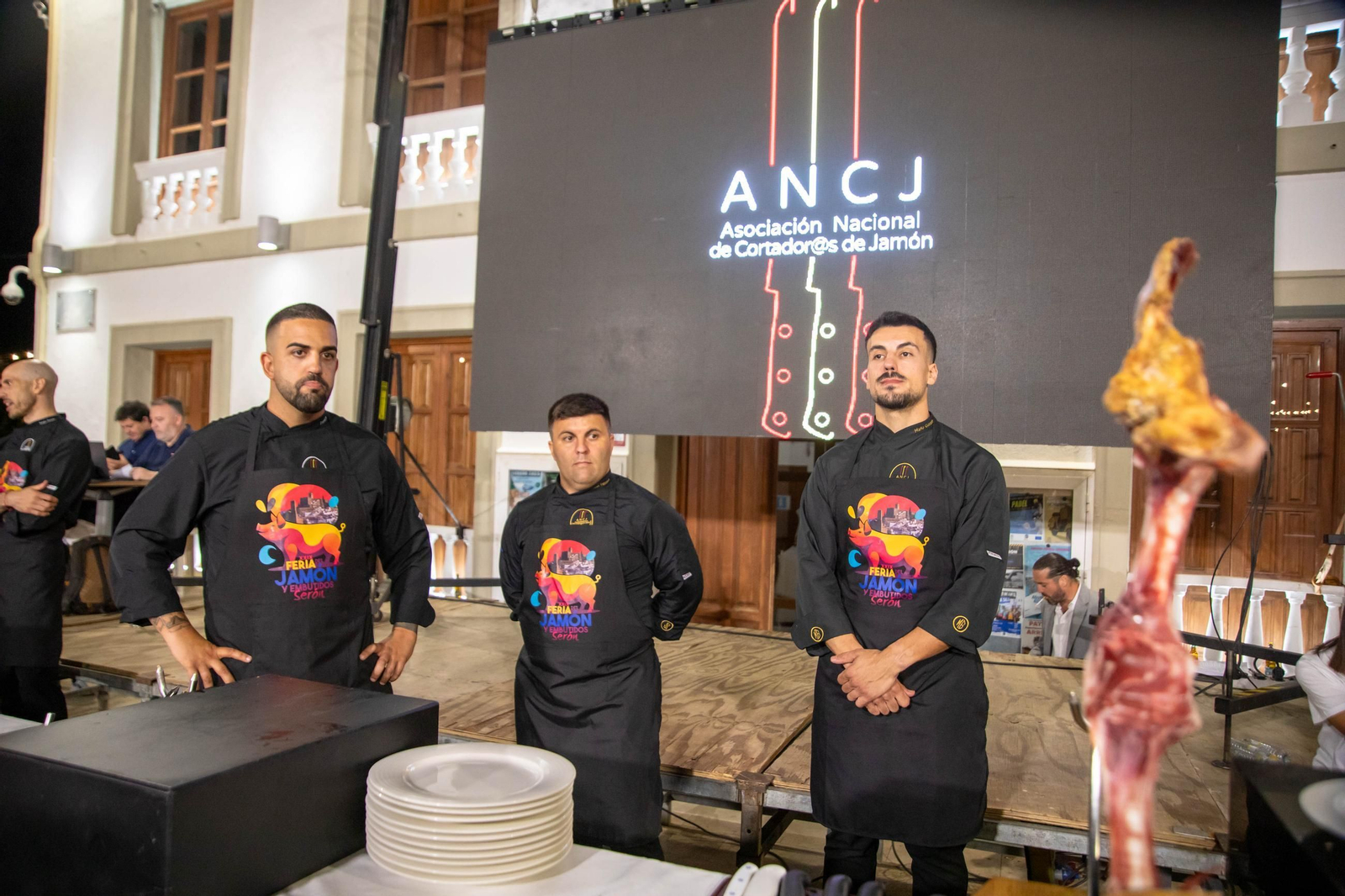 Concurso de cortadores de jamón en Serón, en imágenes