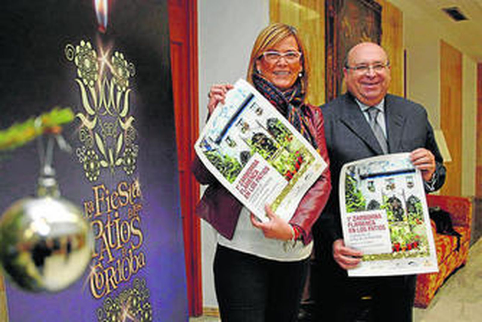 Amelia Caracuel y Miguel Ángel Roldán, ayer en la presentación.