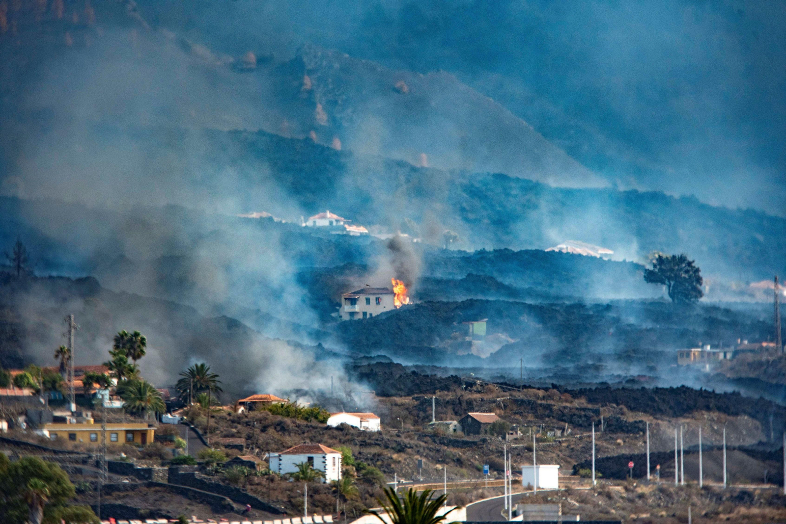 Imagen del flanco norte este sábado