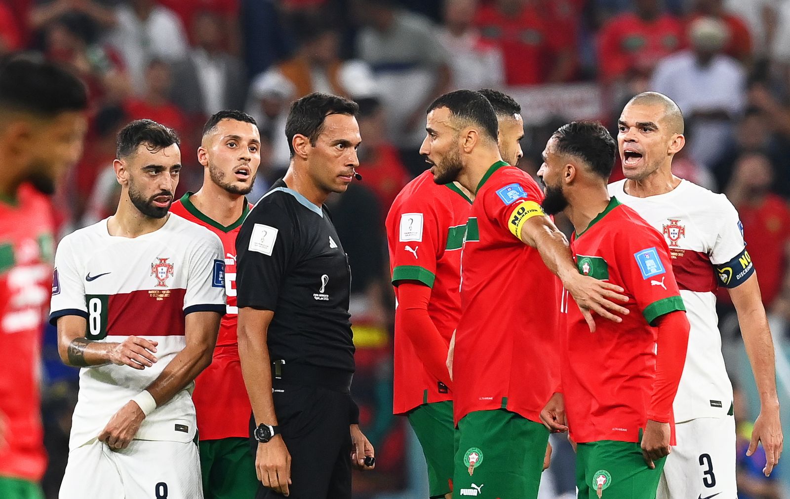 Las imágenes del Marruecos - Portugal de los cuartos de final del Mundial de Qatar