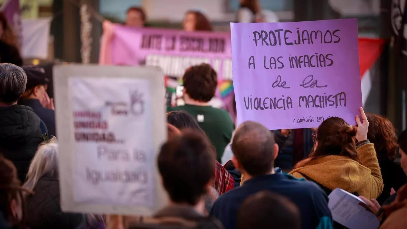 Manifestación del 25N en Cádiz.