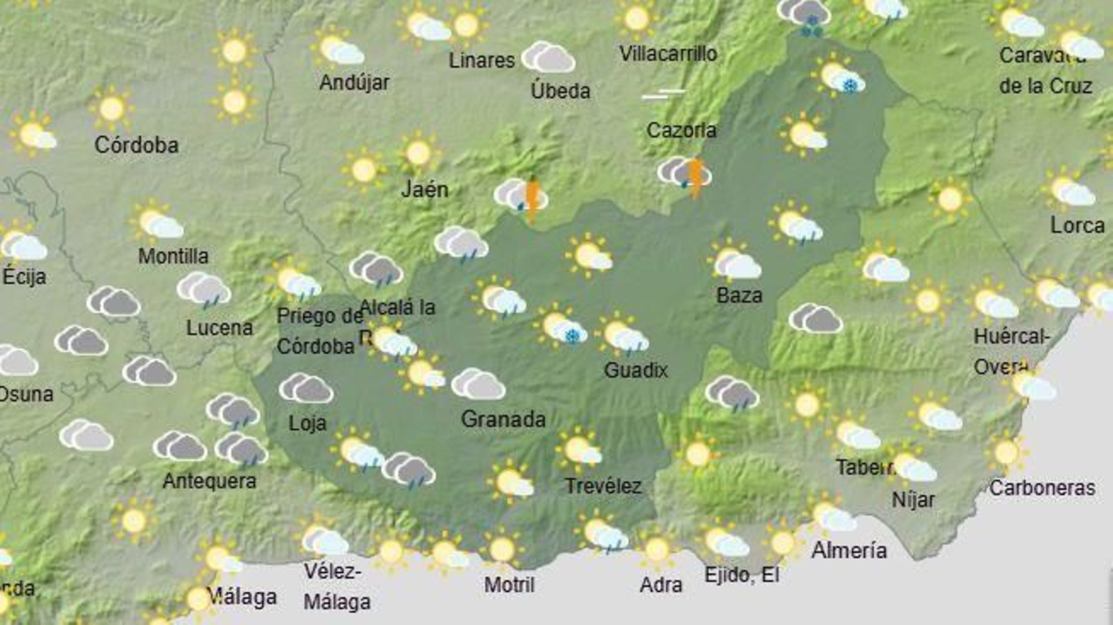 El Tiempo en Granada el 28 de enero de 2025 El Tiempo en Granada el 28 de enero de 2025