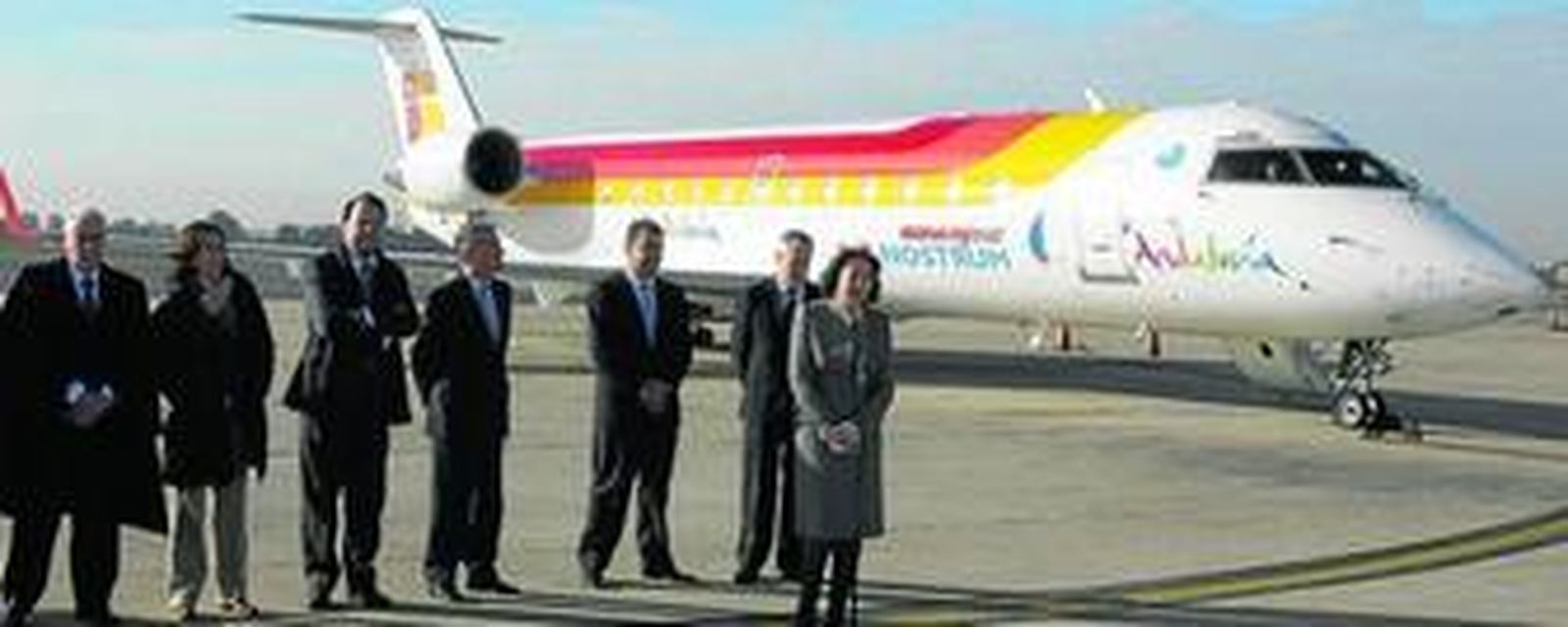 El primer trayecto de la ruta aérea con obligación de servicio público entre Almería y Sevilla tuvo lugar el 15 de enero de 2010.