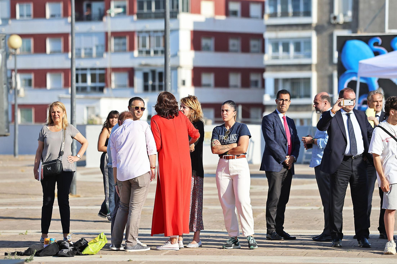 Imágenes de la muestra de arte urbano en la Plaza del Titan de Huelva