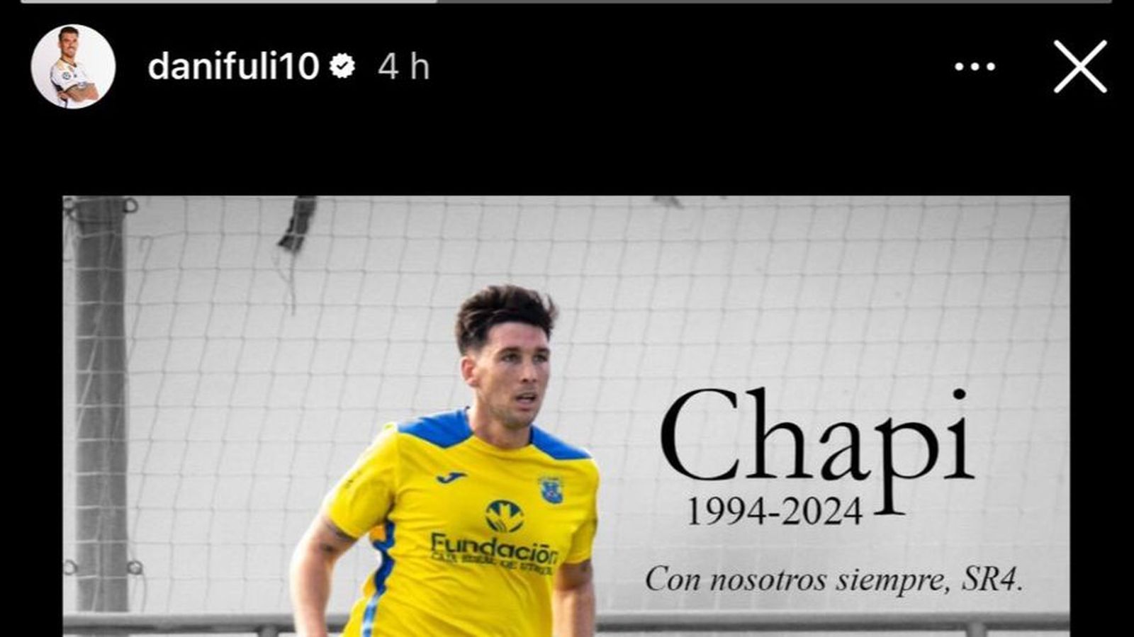 El mensaje de Ceballos en apoyo a 'Chapi'