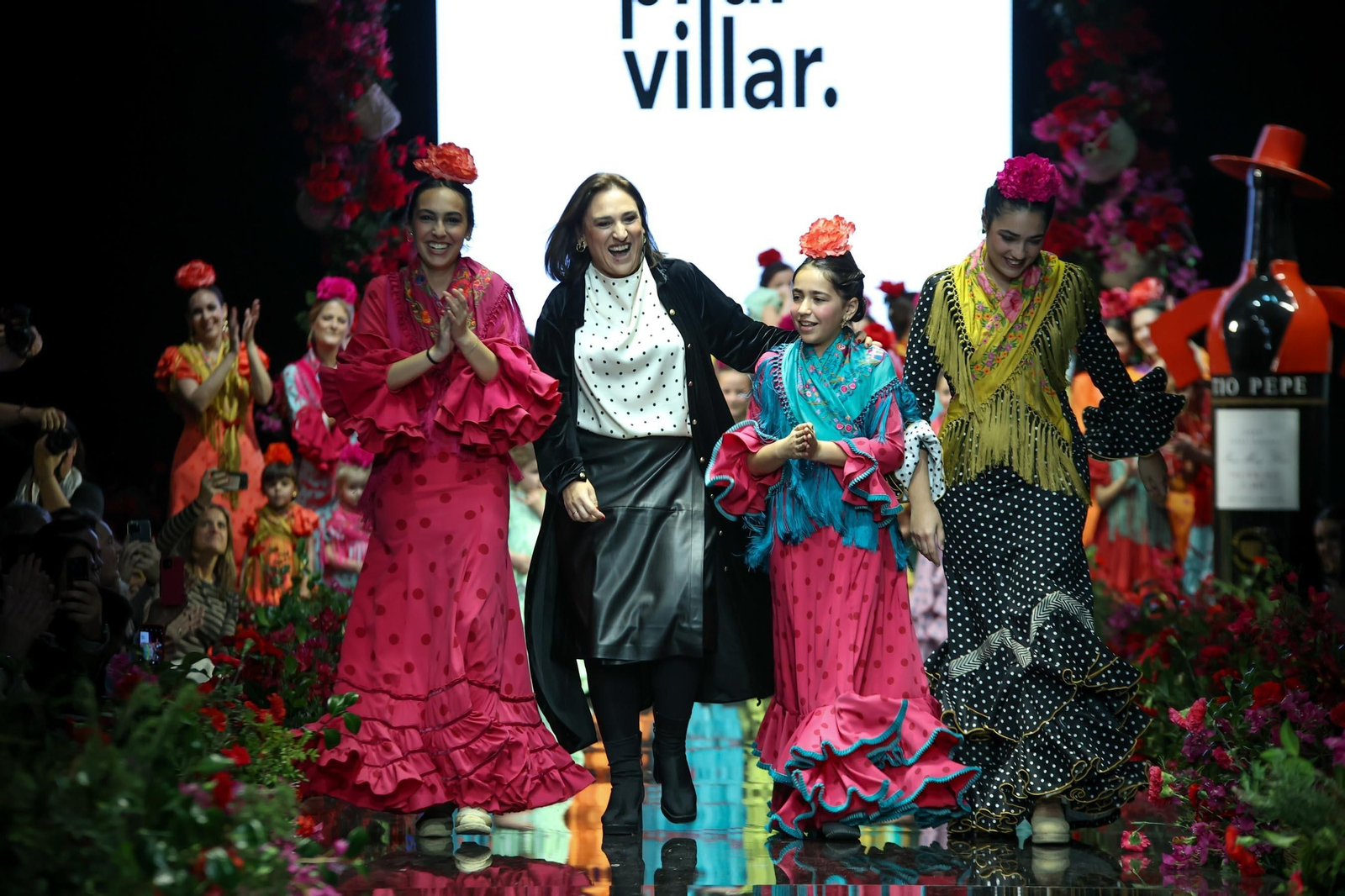Desfile de Pilar Villar en la Pasarela Flamenca Tío Pepe Jerez 2024