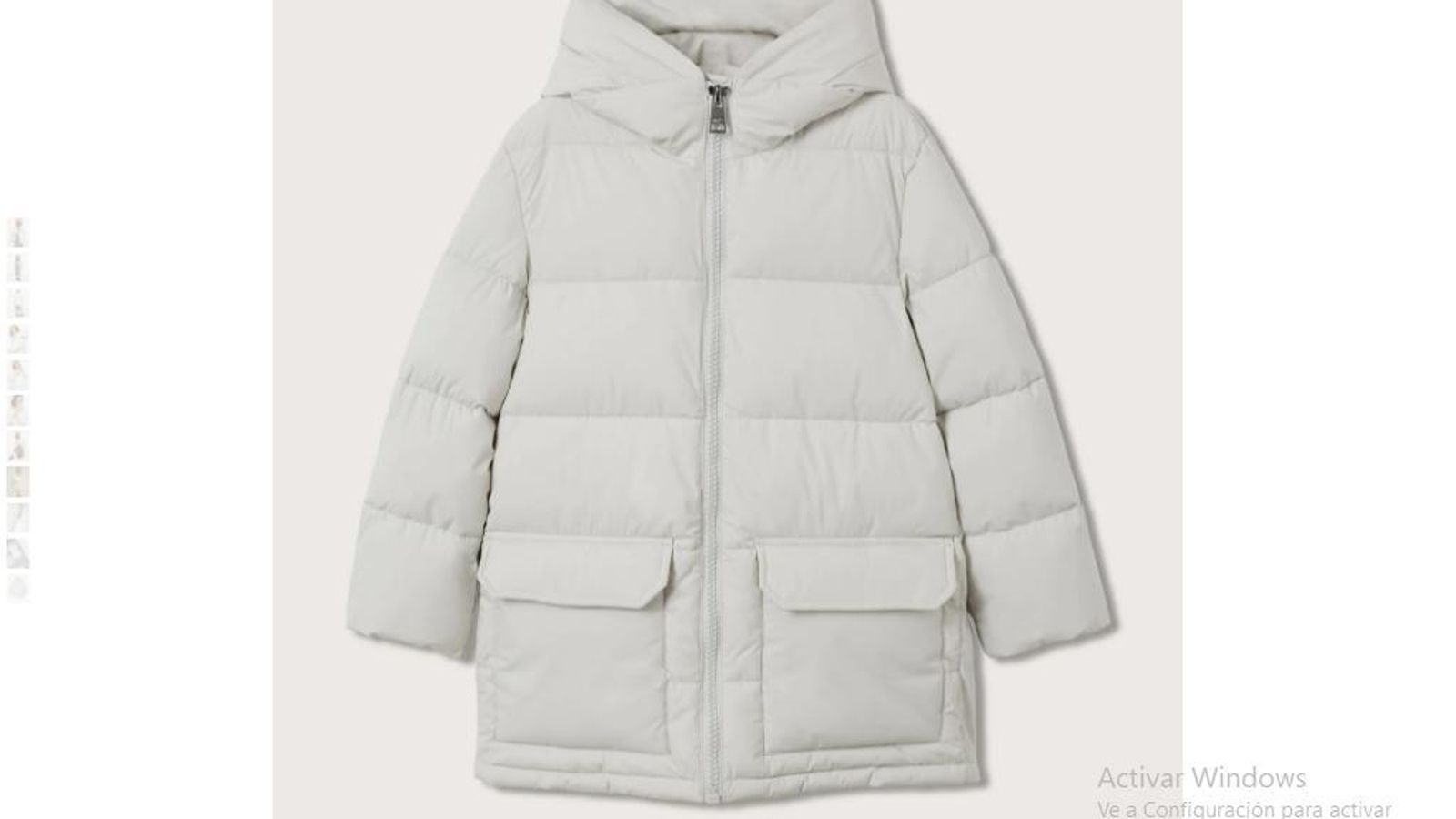 Chaquetón acolchado de Mango.