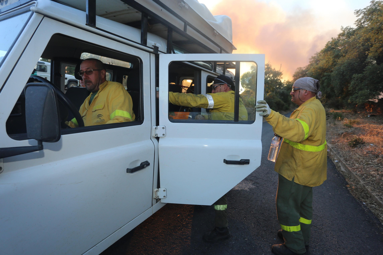 El incendio de Riotinto en imágenes