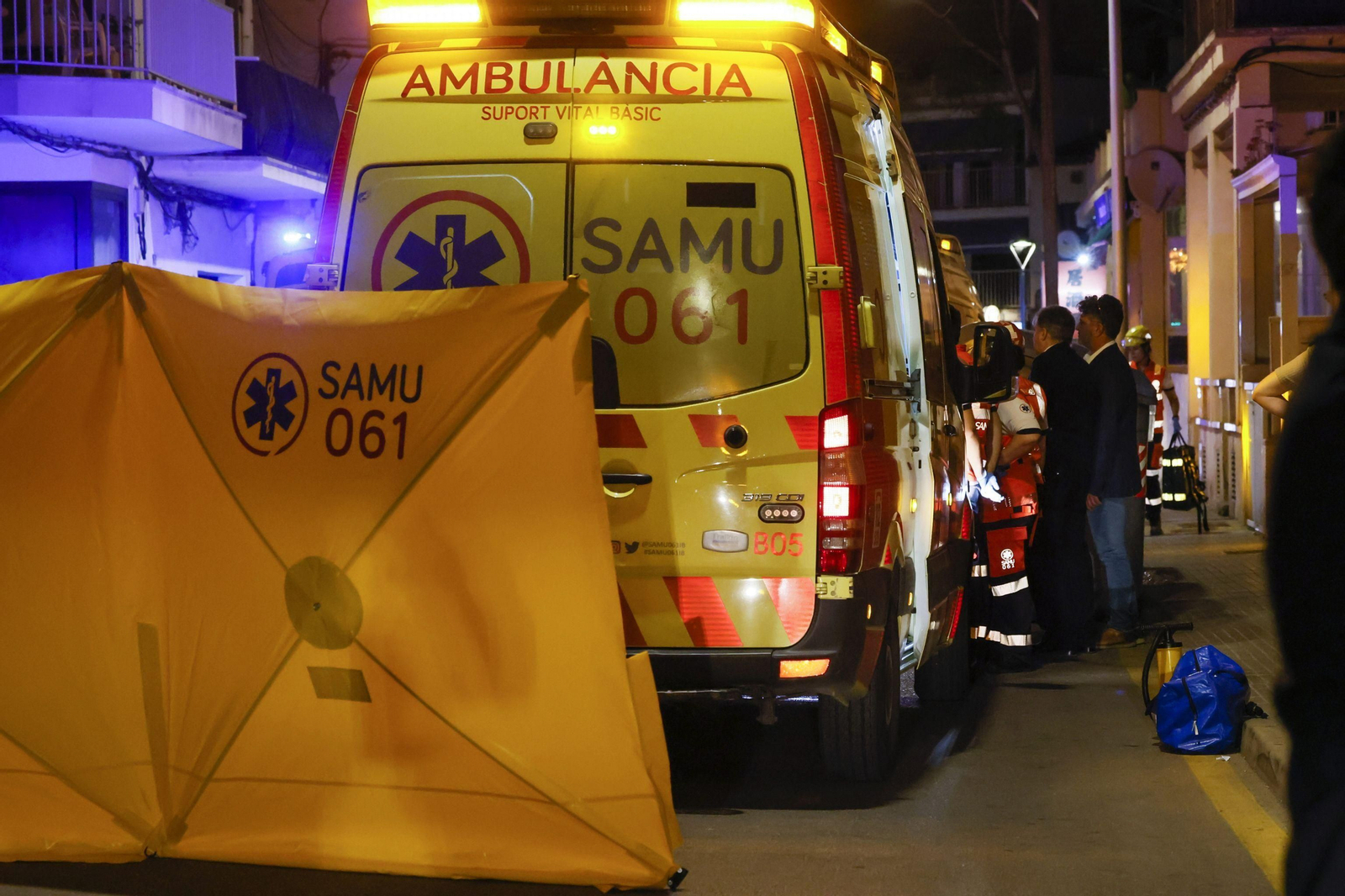 Las imágenes del derrumbe del restaurante en Palma