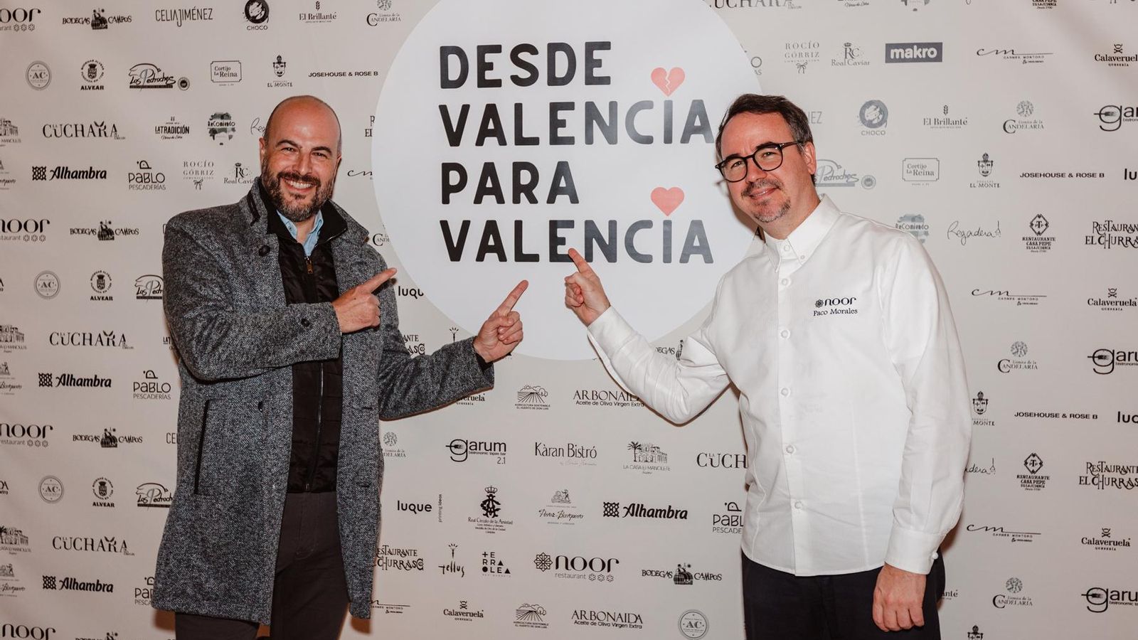 Paco Morales junto al hostelero Jordi Pedrera