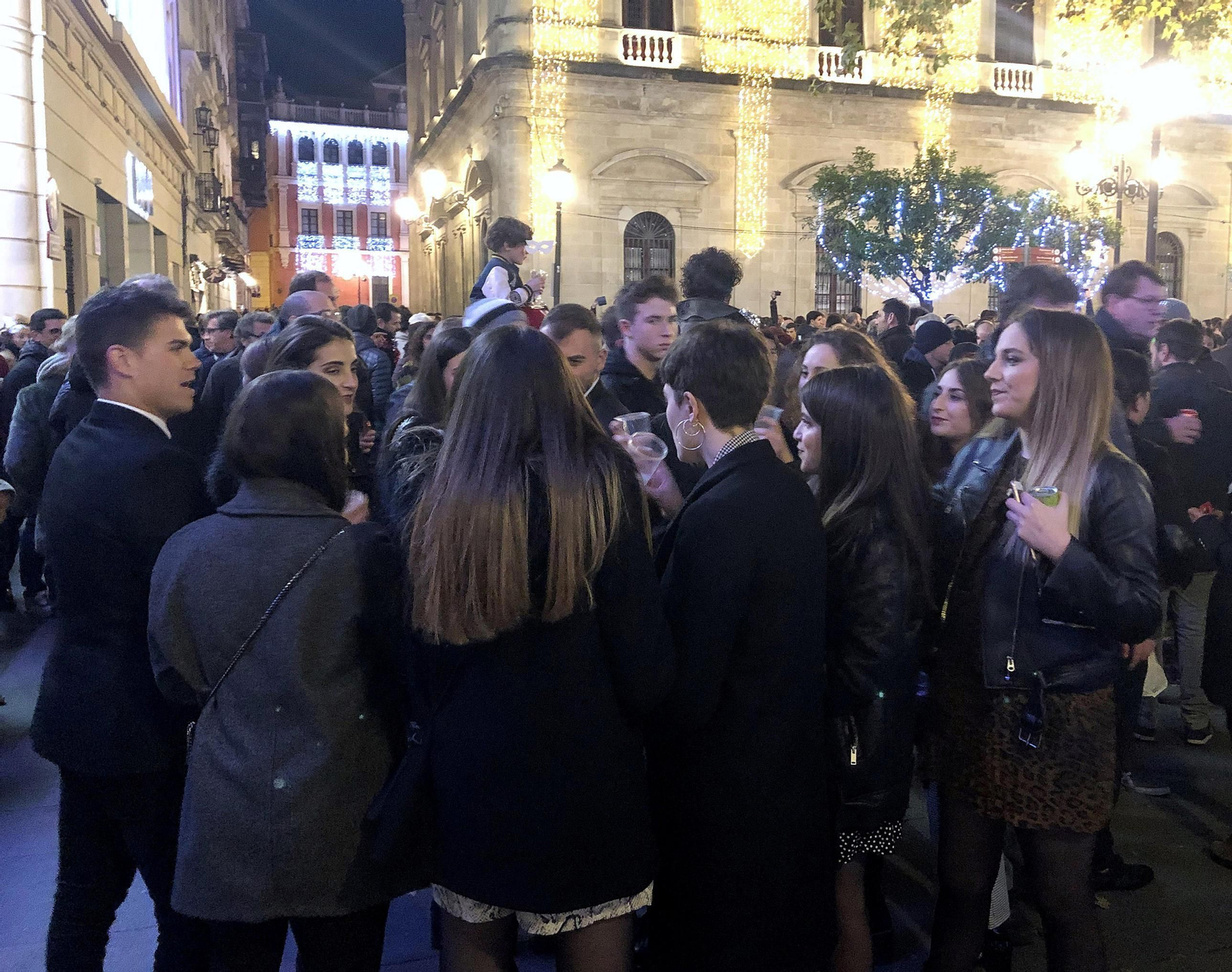 Las imágenes de la Nochevieja en Sevilla