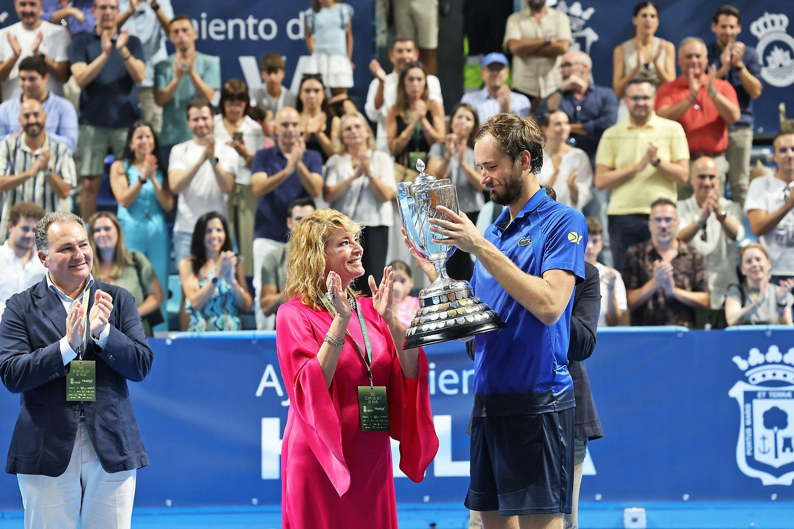 Imágenes de la final masculina de la Copa del Rey de tenis entre Daniil Medvedev y Alejandro Davidovich