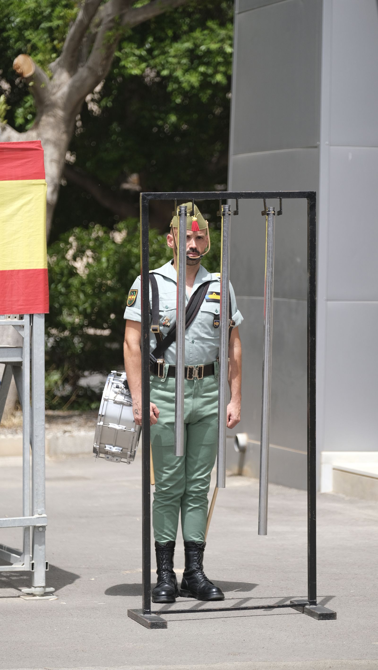Visita de la Ministra de Defensa Margarita Robles a La Legión Española, en Viator