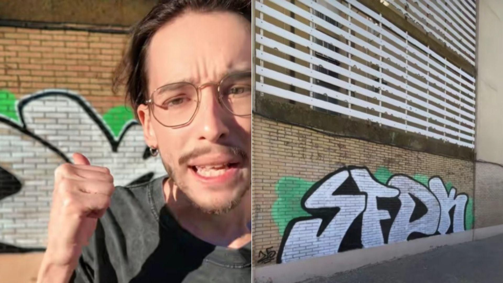 'Juanjyoza' ha documentado la desaparición y reaparición del mural.