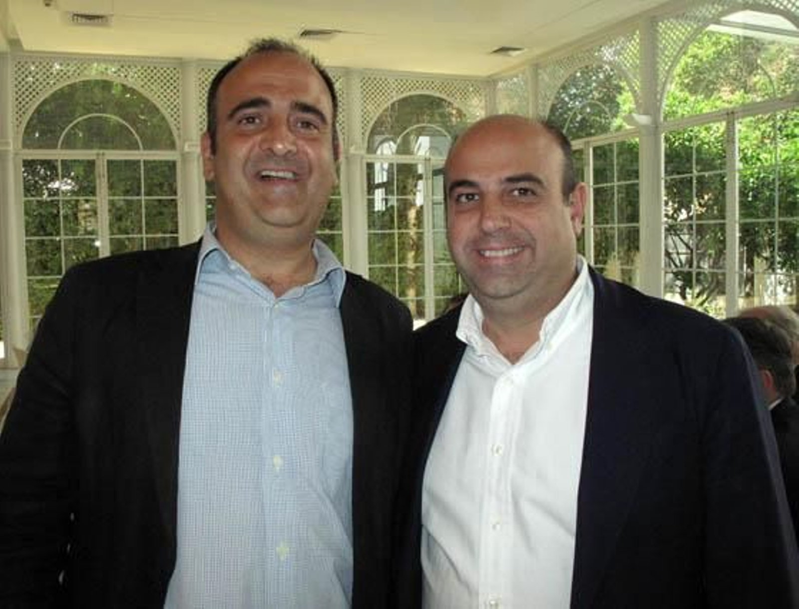 Daniel del Pozo y Pedro Sánchez, propietarios del Restaurante La Raza.

Foto: Victoria Ramírez