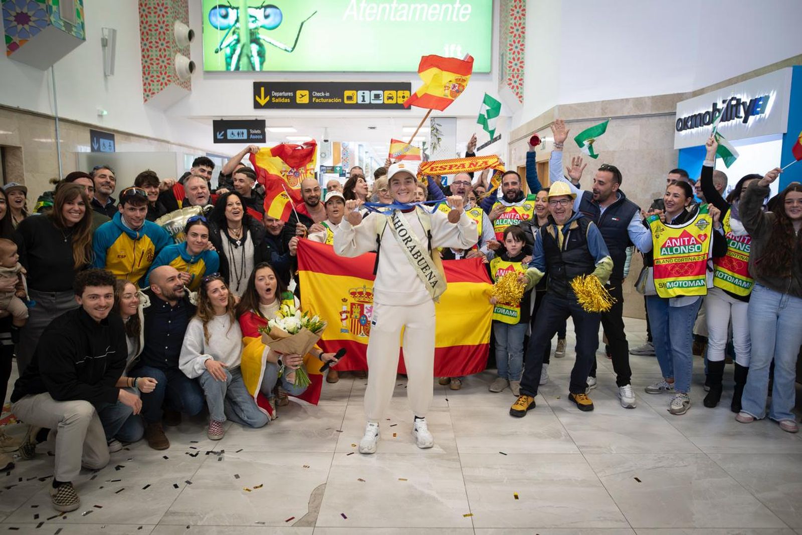 Ana Alonso, este martes a su llegada a Granada