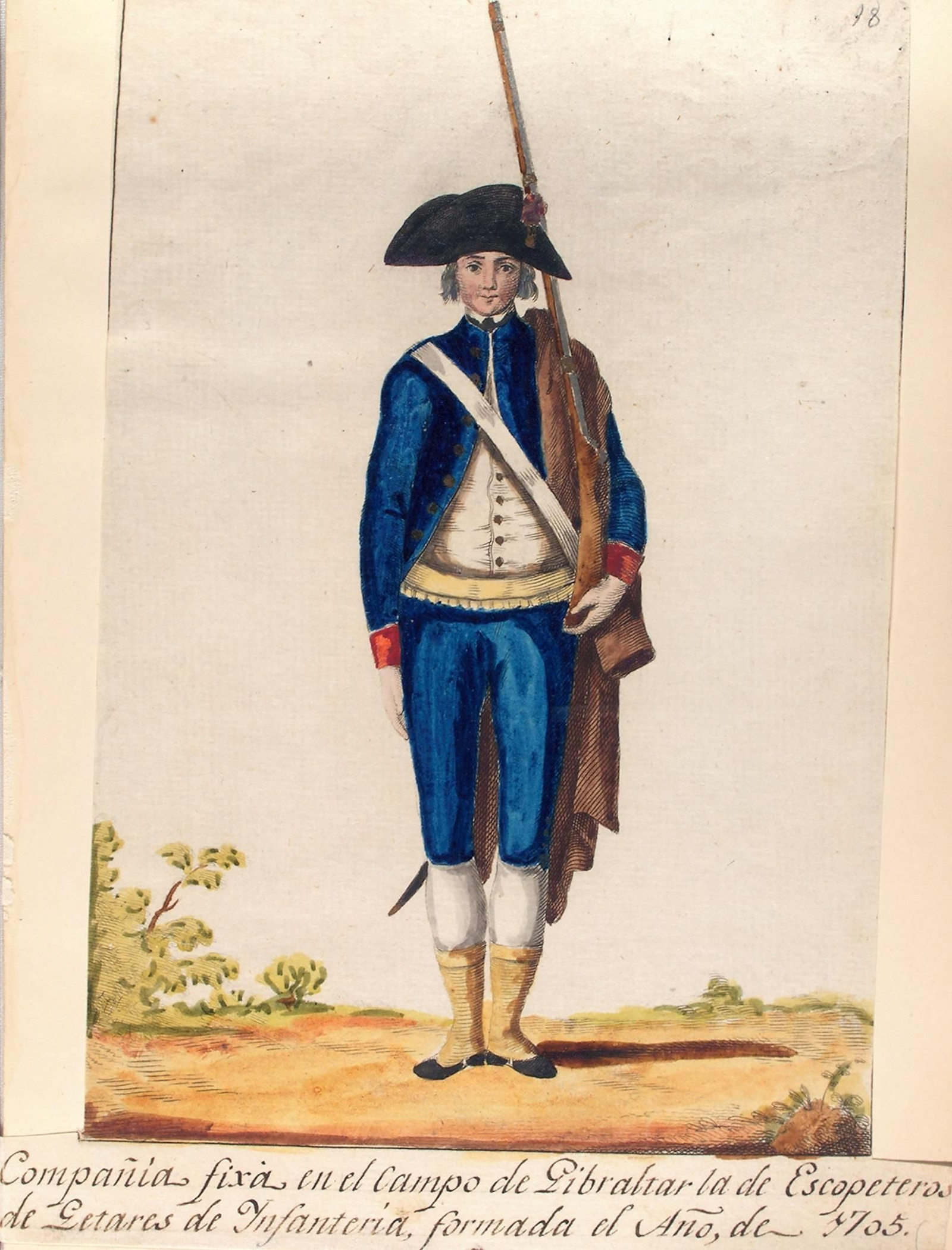 Soldado de la Compañía de escopeteros de Getares.