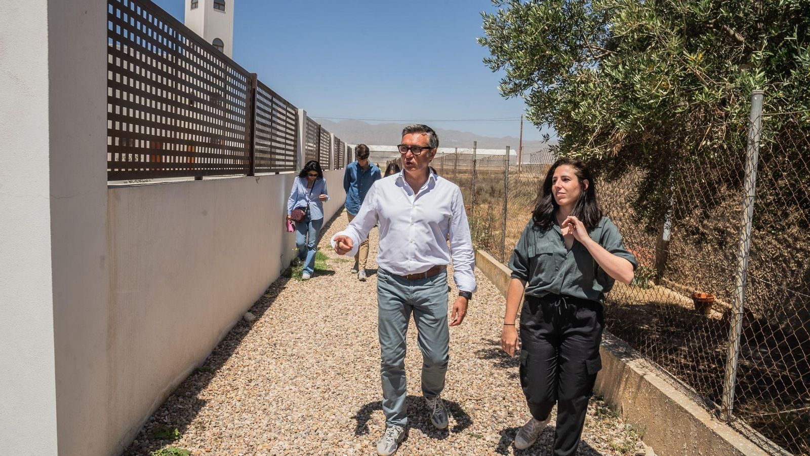 La diputada nacional Rocío de Meer acompañó a Manuel Gavira en el recorrido