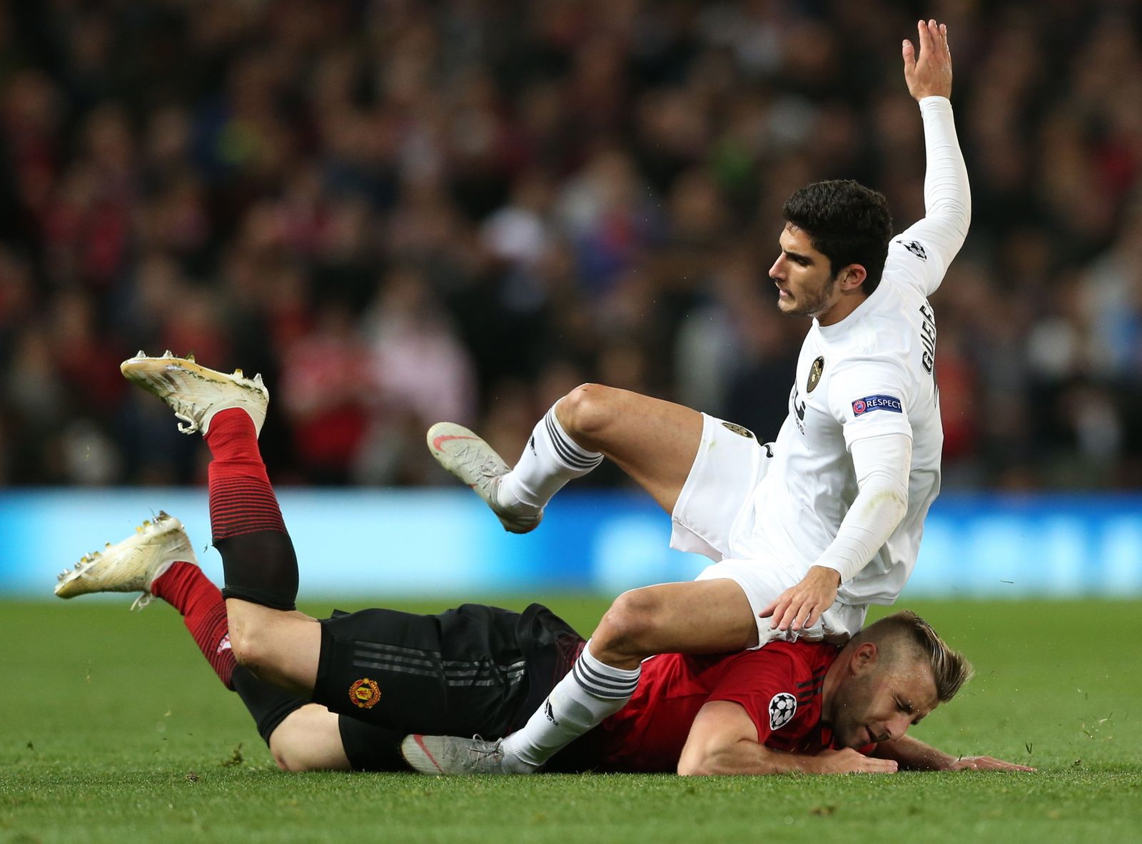 El Manchester United-Valencia, en imágenes