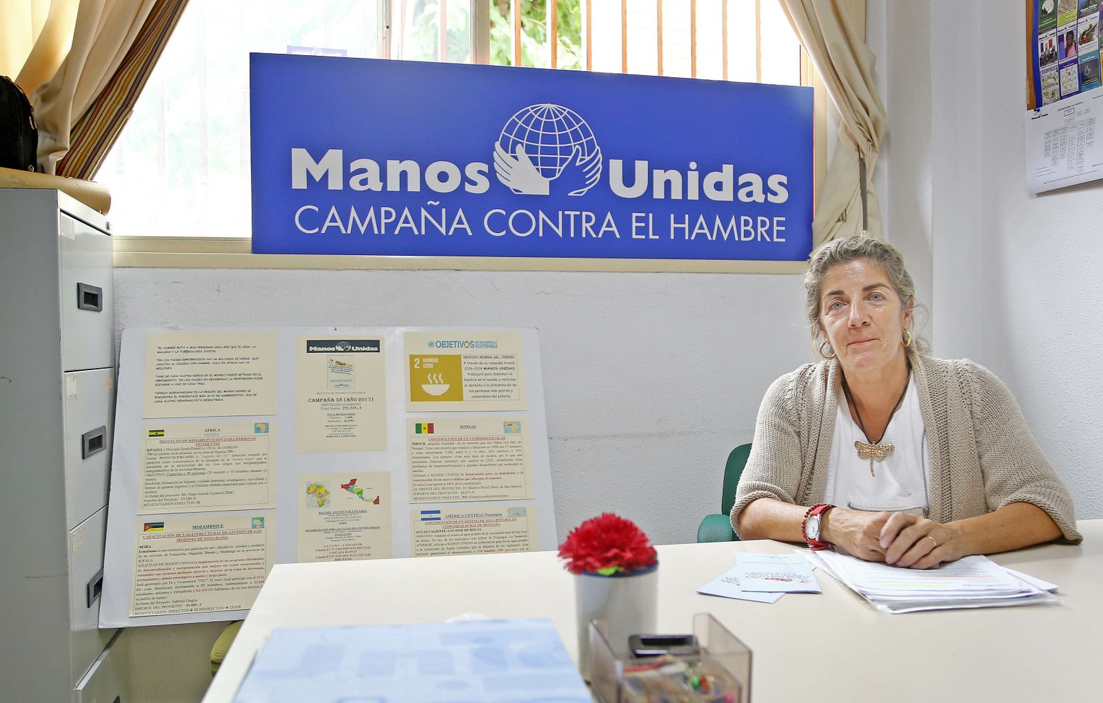 La responsable de Manos Unidas, Mercedes Gómez.