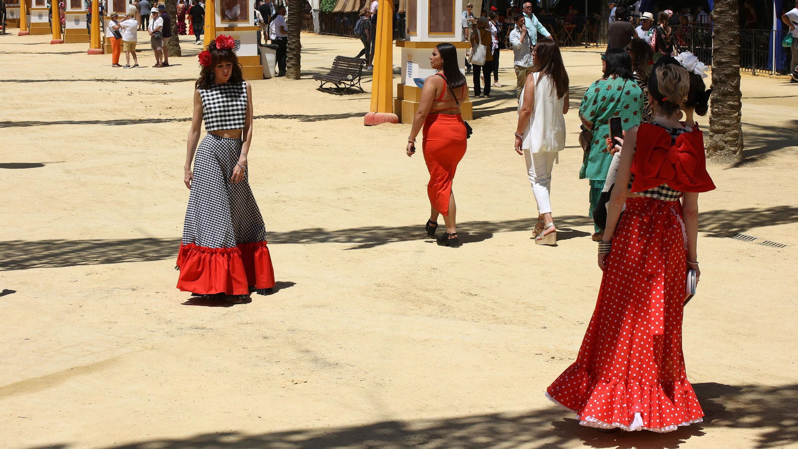 Imágenes del ambiente el miércoles en la Feria de Jerez 2024