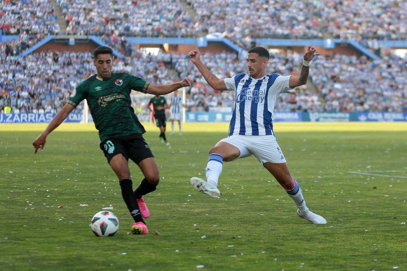 Imágenes del ascenso del Recreativo de Huelva contra el Cacereño