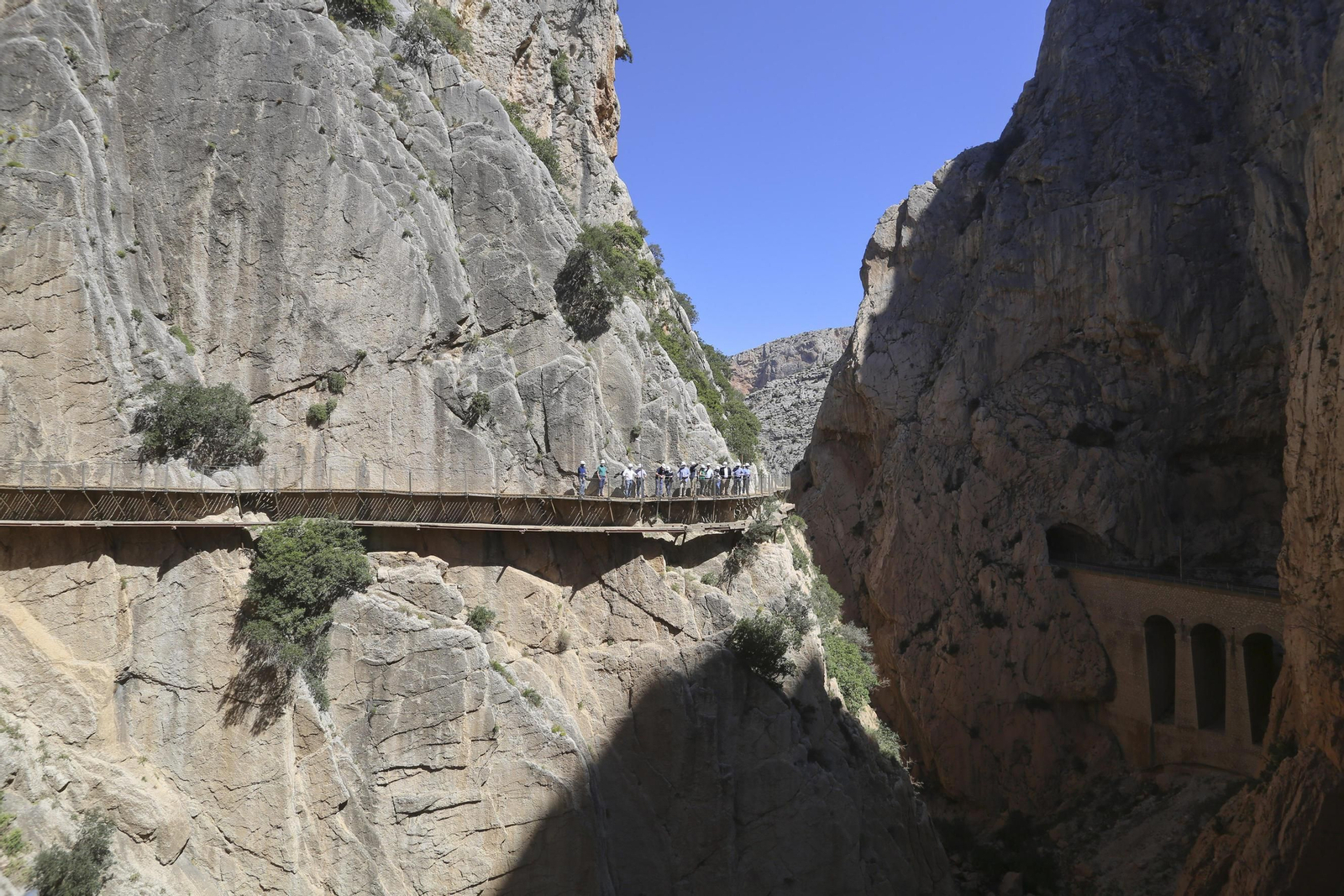 Fotos del Caminito del Rey. Así se extrema la seguridad para su reapertura en el desescalada