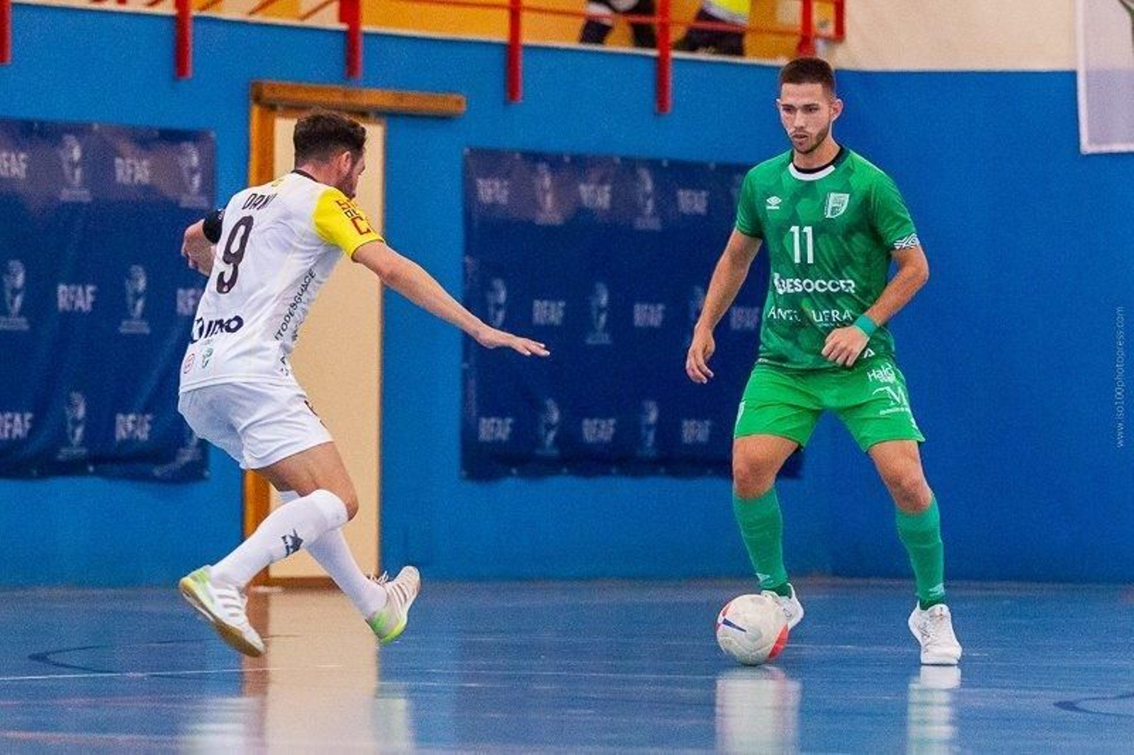 El BeSoccer UMA Antequera, en un partido. El BeSoccer UMA Antequera, en un partido.