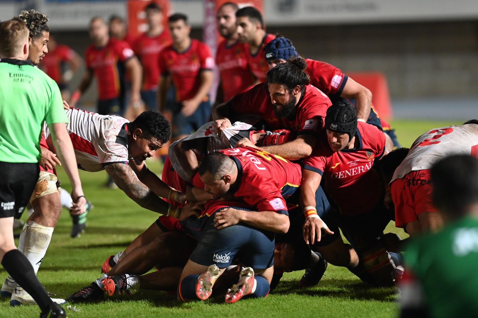 Las fotos del España-Tonga de rugby en Málaga