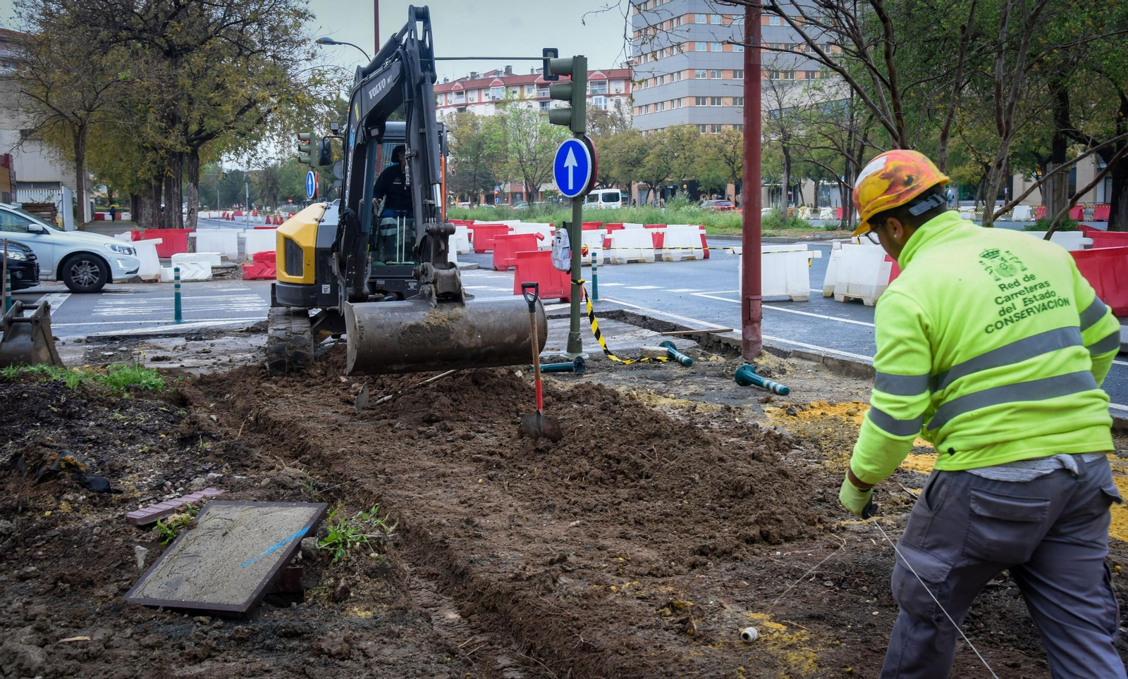 Las fotos de las obras de Tranvibús en Sevilla Este
