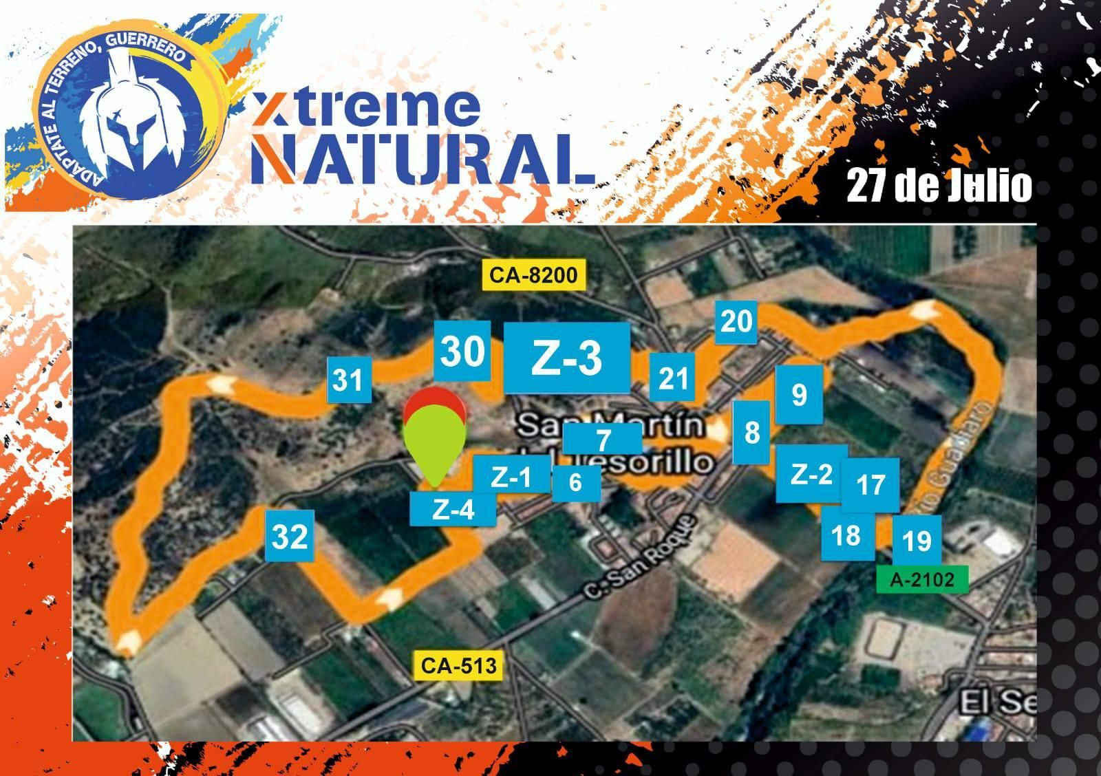 El recorrido de la décima edición del Xtreme Natural de Tesorillo.