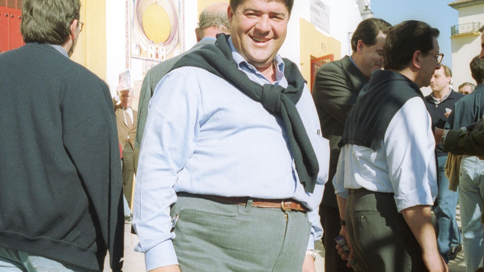 El Mani en una tarde de toros en la Maestranza de Sevilla.