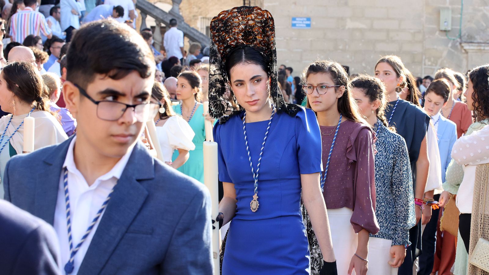Procesión de regreso de la Virgen de la Estrella Coronada en Jerez