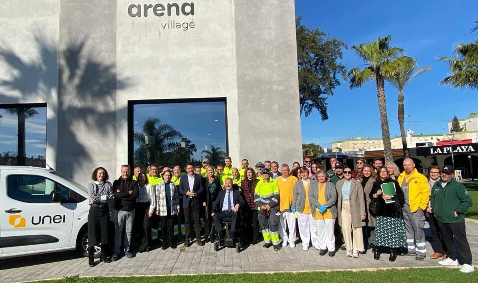 Visita del delegado de Empleo a las instalaciones de UNEI en Jerez.