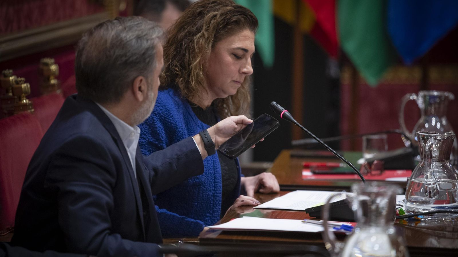 El PSOE ha puesto audios sobre las multas en el Pleno.