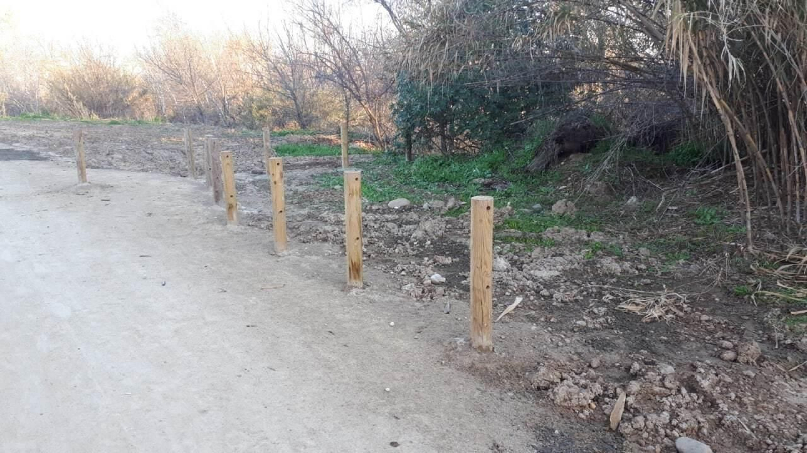 Zona del río donde se han producido los desperfectos.