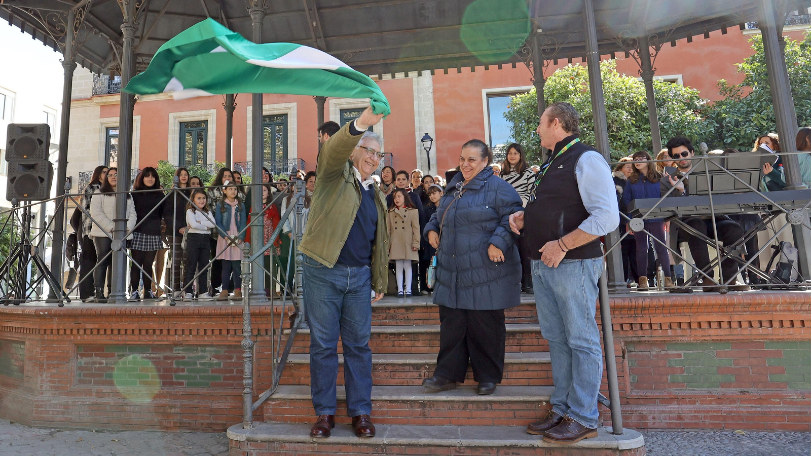 Francisco Camas, durante los actos institucionales con motivo del 28-F. Francisco Camas, durante los actos institucionales con motivo del 28-F.