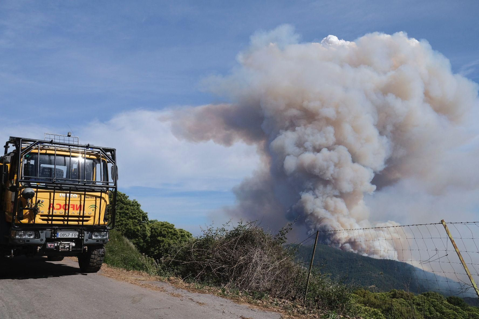 El incendio en Pujerra, en Málaga, en fotos