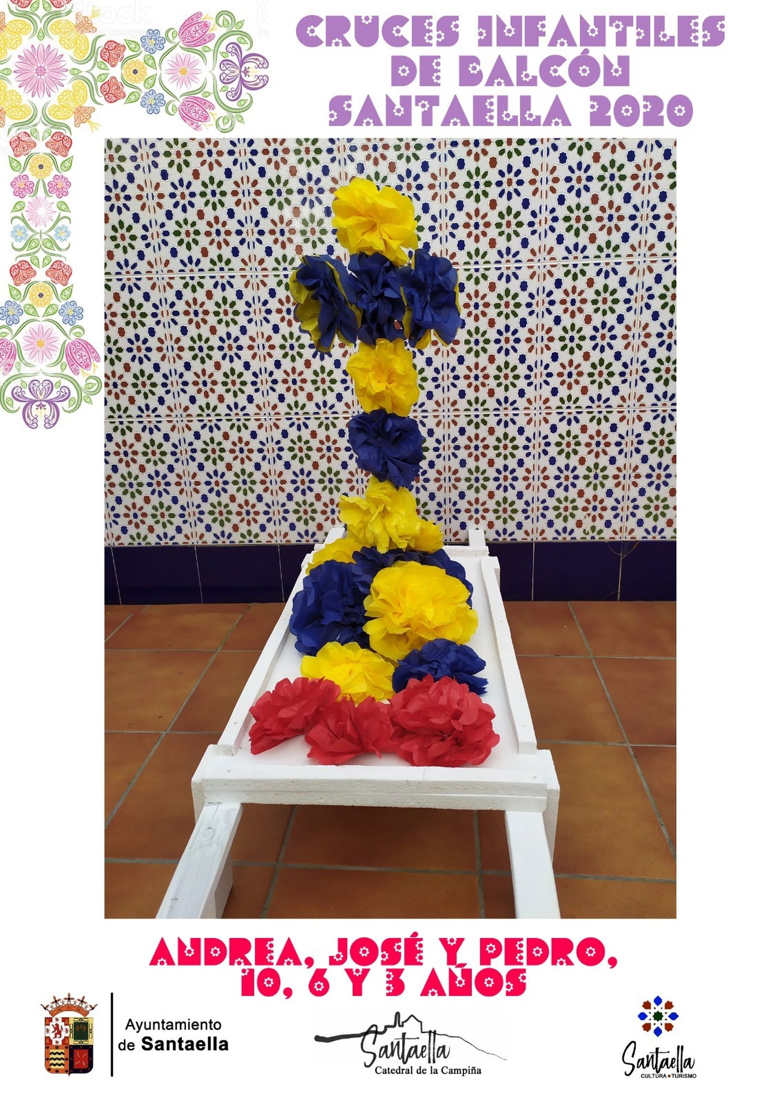 Así son las Cruces de Mayo de los niños de Santaella